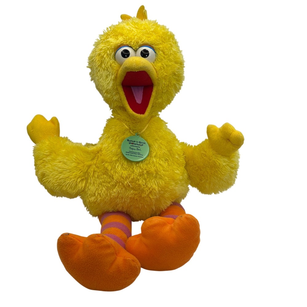 Vtg Y2K Build A Bear Big Bird Plush 2006 Sesame Street Limited Edition Retro